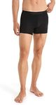 Icebreaker Men's Anatomica Cool-Lite Boxers - Merino Wool Underwear for Hiking, Snow Sports, Adventure & Training - Black, L