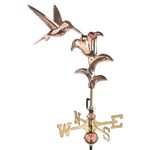 Good Directions Hummingbird Garden Weathervane with Garden Pole, Pure Copper