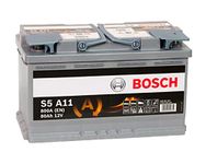 Bosch S5A11 - Car Battery - 80A/H - 800A - Agm Technology - Adapted for Vehicles with Start/Stop System