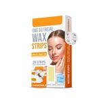 KNYUC MART Hair Removal Waxing Strips for Eyebrows Face Upper Lip Chin Facial Wax Strips for For Legs,underarms (20 Strips +2 pcs finish wipes) (CHAMOMILE)