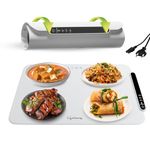 Lifelong Electric Food Warmer - 400 W | Roll Up Silicon Heating Mat | Adjustable Temperature Control with Touch | Even Warming Tray for Dining, Parties & Events | Auto Shut-Off (63 X 38 CM) (LLEFW14)