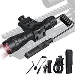 DARKBEAM ir Flashlight Infrared 850nm Light LED Rechargeable Mini for Night Vision, Tactical ir Illuminator with Long Range & High Power, Focus Adjustable for Hunting, Observation, Search, with Clip