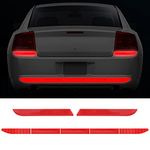 Kelenate® (Red) 7 Pcs Auto Strong Reflective Stickers Includes Car Bumper Reflective Stickers Car Trunk Reflective Stickers Night Visibility for Car Safety Compatible with Bolero Power Plus