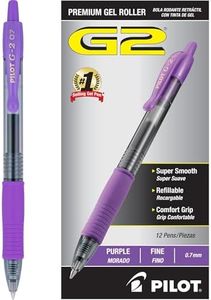 PILOT G2 Premium Gel Roller Pens, Purple Ink Pens Fine Point, Pack of 12
