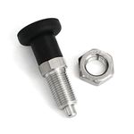 heyous Push Fit Ball Nose Spring Plunger Stainless Steel Spring Return Knob Plunger Spring Indexing Plunger M12