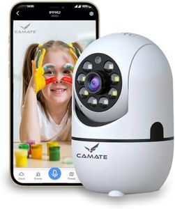 Camate Minion 2MP Smart CCTV Wi-fi Home Security Camera, 360° View, 2 Way Talk, Colored Night Vision, Motion Detect, Supports SD Card Up to 256 GB (Pack of 1)