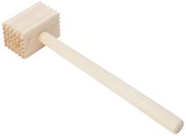 Chef Aid Wooden Meat Mallet, Crafted From Sensibly Sourced Wood, Mallet for Tenderising A Wide Variety of Meats, Crushing Nuts, Cracking Shellfish, Kitchen Essential, Beige