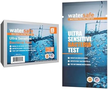 Watersafe® Bacteria Water Test Kit – USA-Made – Results as Fast as 6 Hours – Detects Coliform (Inc. E. coli) & Non-Coliform Bacteria in Drinking, Well & Tap Water – Lab-Quality Testing – 12 Pack