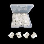 30 Pcs White Hole Plugs 10mm (3/8") White Plastic Hole Plugs White Plastic Plugs for Holes Hardware Plugs Cabinet Hole Plugs Screw Hole Plugs Plastic Plugs for Holes (White)