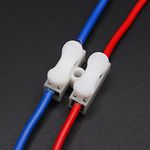 Electronicspices PACK OF 50 Cable Connector Clamp Spring Connector Terminal Block FOR Wire LED Strip Light Wire Connecting