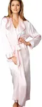 Julianna Rae Women's Ariadne 100% Silk Robe, Delicate, XS
