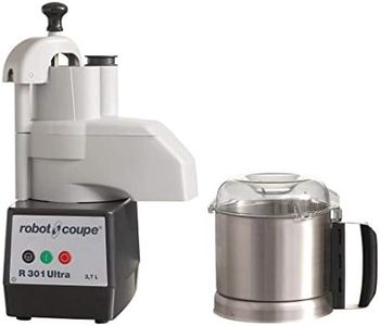 Robot Coupe R301D Ultra Food Processor with Veg Prep Attachment in Grey Stainless Steel & ABS