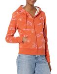 Amazon Essentials Disney | Marvel | Star Wars | Princess Women's Fleece Sherpa-Lined Full-Zip Hoodies, Mickey and Friends, Large