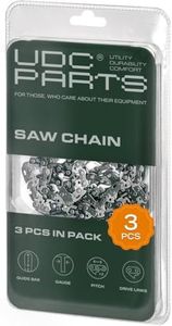 UDC Parts 14-Inch Chainsaw Chain, 3/8" Pitch, 043 Gauge, 52 DL, Replace R52, For Husqvarna 536 LIXP 436LI T536LIXP Echo 90SG52G CS-305 CS-306 and More - 3 Pack
