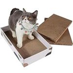 ComSaf Cat Scratcher Cardboard, 3 Layers Design Kitty Cat Scratching Pad Recycle Corrugate Scratcher Cat Scratch Bed Long Lasting Reversible