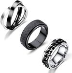 Nanafast 3 PCS Spinner Anxiety Ring