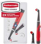 Rubbermaid Reveal Power Scrubber with Multi-Purpose & Grout Head, Cordless Electric Battery Powered Scrub Brush, Water Resistant, for Home/Kitchen/Bathroom/Grout/Tile/Shower/Tub