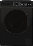 Russell Hobbs Freestanding Washing Machine, 8kg Capacity, 1400 rpm, 15 Programmes, Eco Technology, Rapid Wash Cycles, Black, RH814W111B