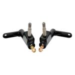 Right& Left Spindle Steering Knuckle with Ball Joint Assembly Compatible With 196cc 6.5 Hp Coleman KT196 Go Kart, Coleman Powersports CK196-T, 200cc Hisun HS200GK