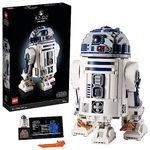 LEGO 75308 Star Wars R2-D2 Droid Building Set for Adults, Collectible Display Model with Luke Skywalker’s Lightsaber