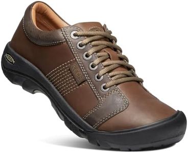 KEEN Men's Austin Low Height Leather Oxfords, Chocolate Brown, 10.5