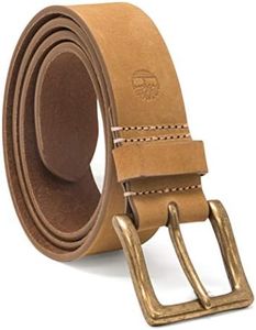 Timberland Men's 38 MM Boot Leather Belt, Wheat, 38