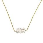 3 Stone Herkimer Diamond Necklace o