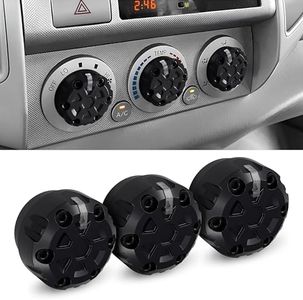 2nd Gen Tacoma Accessories AC Knob Upgrade - 2005,2006,2007,2008,2009,2010,2011,2012,2013,2014,2015 Tacoma Climate Control Dial Mods Set - 2nd Gen Tacoma Mods - for Toyota Interior Replacement Kit
