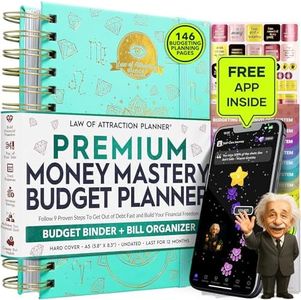 Budget Planner and Monthly Bill Organizer + Cash Envelope Buget Sytem | Finance Planner, Bill Payment Tracker & Money Saving with Productivity App | Money Mindset for Attracting Financial Abundance