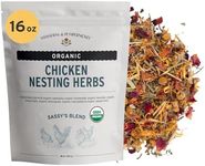 Sassafras & Pumpernickel Certified USDA Organic Chicken Nesting Herbs (16 oz, 1 Pound Bulk Bag) Aromatic Herbs for Coops and Nest Boxes, Nesting Herbs for Chicken coop, coop Refresher for Chickens