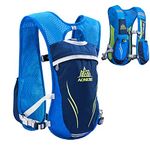 TRIWONDER Hydration Backpack 5.5L Hydration Pack Water Backpack Hydration Vest Running Backpack Water Bag for Cycling Marathon Hiking (Blue - Only Vest)