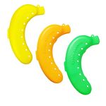 DOVEAZ® Plastic Banana Case Food Storage Container, Banana Case Cover (Multicolour - Set of 3)