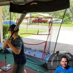 Hitzem Baseball & Softball Hitting/Pitching Practice Net Attaches and Hangs on Garage Door Endorsed by Johnny Damon