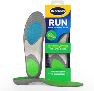 Dr. Scholl's Run Shock Absorbing Insoles - Helps Prevent and Relieve Knee Pain, Shin Splints and Plantar Fasciitis, Designed for Runners, Arch Support Insoles for Running Jogging, UK Shoe Size 3-7
