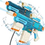 Kid Odyssey Electric Water Gun, 2 Pack Automatic Water Squirt pistol for Kids Adults, 500CC High capacity/Unlimited Water Supply with Hose, Range up to 32 FT, Summer Toys for Pool Party Beach Outdoor