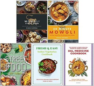 Mowgli Street Food [Hardcover], 30 Minute Mowgli [Hardcover], Fresh & Easy Indian Street Food, Indian Vegetarian Cookbook, Dal Medicine Cookbook 4 Books Collection Set