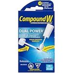 Compound W Dual Power Wart Remover System - 8 Count - For Treatment & Removal of Common Warts and Plantar Warts, Effective Wart Removal