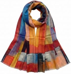 UMEGA Luxury Wool Silk Travel Wrap 27"x80" Pashmina Shawl Airplane Blanket | Lightweight