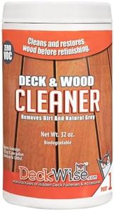 DeckWise Deck & Wood Cleaner Part-1 for Hardwood and Thermal Wood Decking including Hardwood Siding Cleans 1200 Sq. Ft. of Wood (32 oz.)