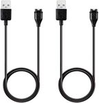 HEYUS [2 Pack] Charger for Garmin Vivoactive 5 3 4 4S, Fenix 7 7S 7X, 6 6S 6X Pro, 5 5X, Forerunner 935 945 55 245 45 45S, Approach S40 S60, Venu 3, Venu SQ 2 2S, Instinct 2, USB Charging Cable Docks