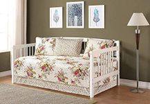 Linen Plus 5pc Daybed Cover Set Quilted Bedspread New (Pink/Beige)