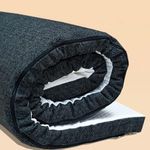 Morning Owl™ 2 inch Latex Mattress Topper, 100% Natural Latex Mattress Topper, Soft Mattress Topper, 65 Density, Pincore Holes, Portable Mattress, Single Bed 72 * 36 White