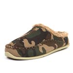 Deer Stags Slipper, Camoflauge, Numeric_4 US Unisex Big Kid