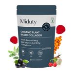 Miduty by Palak Notes Organic Collagen Powder, collagen supplement, Skin, Hair & Nails, Skin Nourshing Formula, Plant based collagen, Organic Collagen Powder Pack - 250gm