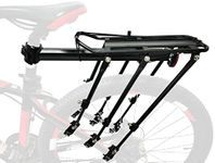 COMINGFIT® Adjustable 120kg Capacity Aluminum Alloy Bicycle Rear Cargo Luggage Rack Fit for 24 inch, 26 inch, 27.5 inch, 29 inch Bikes