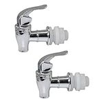 RLECS 2pcs Replacement Spigot for Beverage Dispenser Push Style Spigots Water Dispenser Replacement Spout