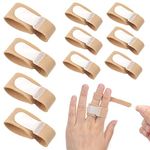 10Pcs Finger Splints, Medically Approved Finger Tape Finger Buddy Wraps for Mallet Fingers Curled Finger Broken Finger,Finger Brace Straps for Osteoarthritis Finger Joint