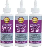 Aleene's Quick Dry Tacky Glue, 4 FL OZ - 3 Pack, Multi