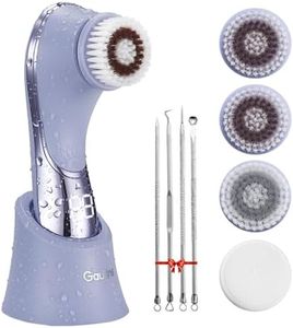 Facial Cleansing Brush Face Scrubber Exfoliator Rechargeable IPX7 Waterproof Electric Spin Cleanser Device for Exfoliating, Massaging and Deep Cleansing Removing Blackhead, Face Massaging