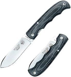 J&V TUCAN - Navaja Plegable de Bolsillo para Acampada Bushcraft Campo Supervivencia Caza Pesca Marcha, Hoja de 8,5 cm Acero Inoxidable Sandvik 14C28N, Hecho en España